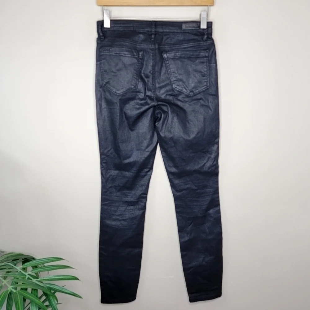 Blank NYC The Bond Black Coated Skinny Jeans Size 27